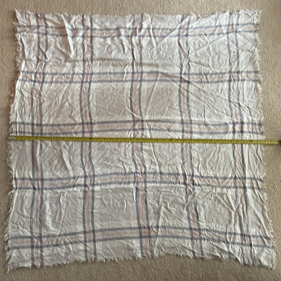 A New Day Plaid Scarf - Gray & Light Orange - Picture 3 of 5